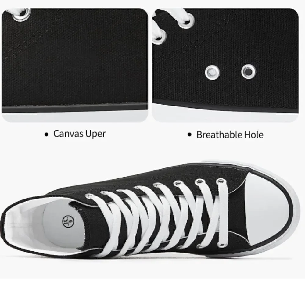 Platform Canvas High Top Sneakers